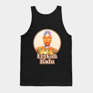 Erykah Badu Retro 70s Tribute Icons Tank Top